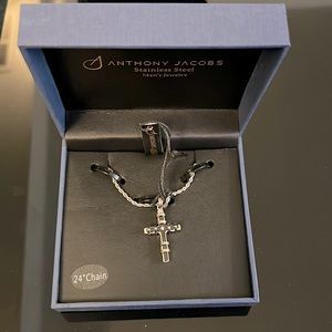 ANTHONY JACOBS STAINLESS STEEL NECKLACE